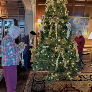 It’s beginning to look a lot like Christmas at the BA! A big thank you to our Residents who always do such a beautiful job decorating the tree in Reception.